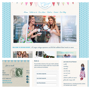 Responsive Wordpress Seite mit Retro Look